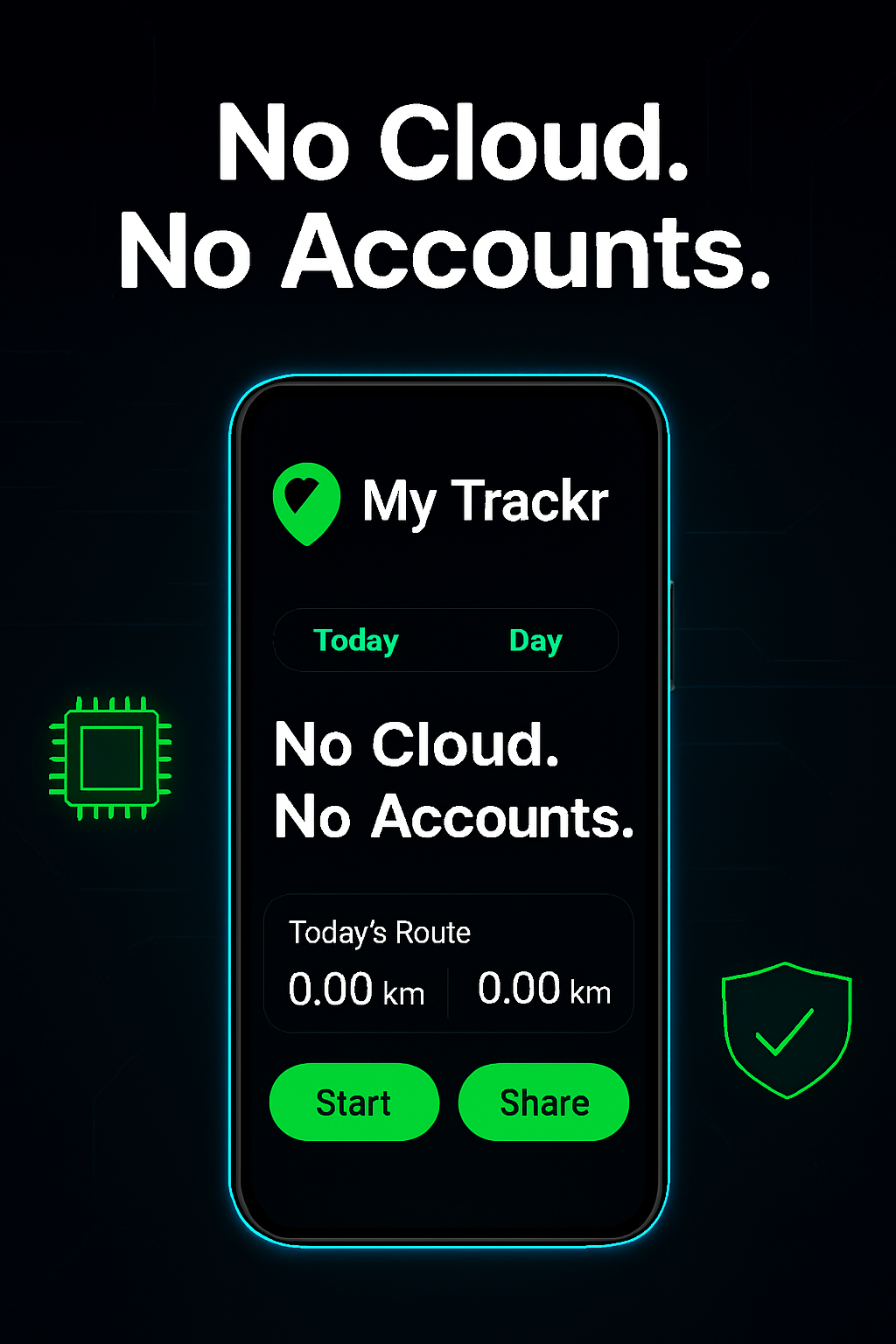 My Trackr - No Cloud