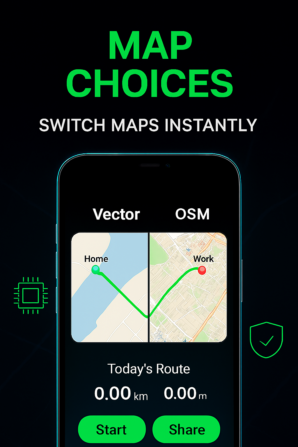 My Trackr - Map Choices