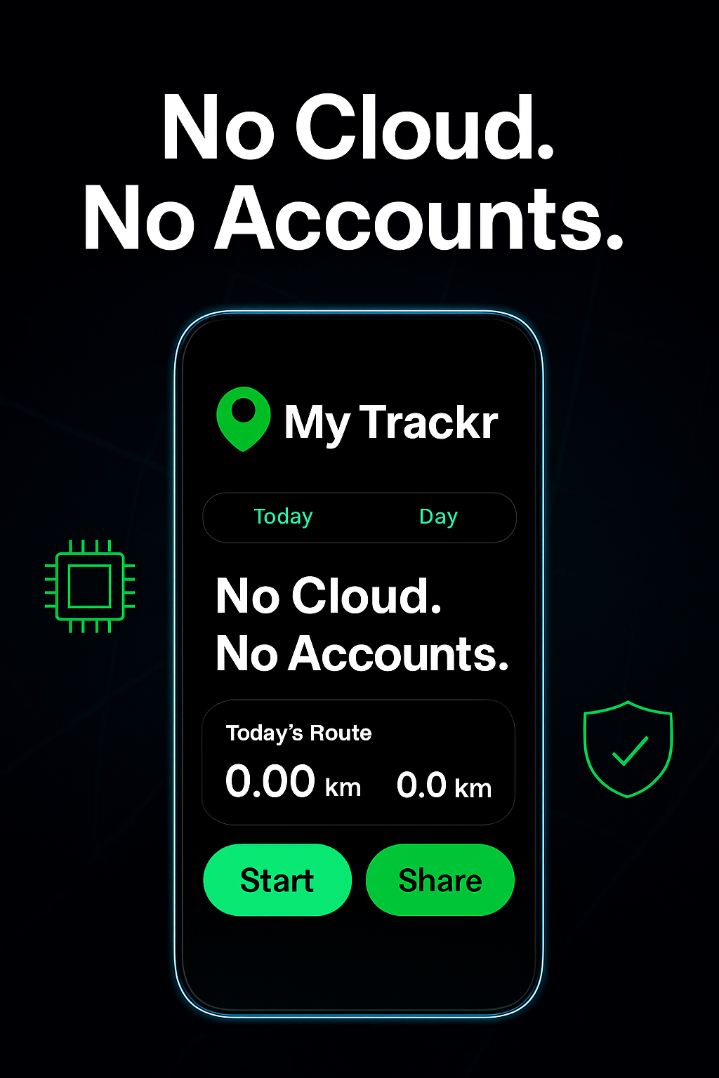 My Trackr - tab shot